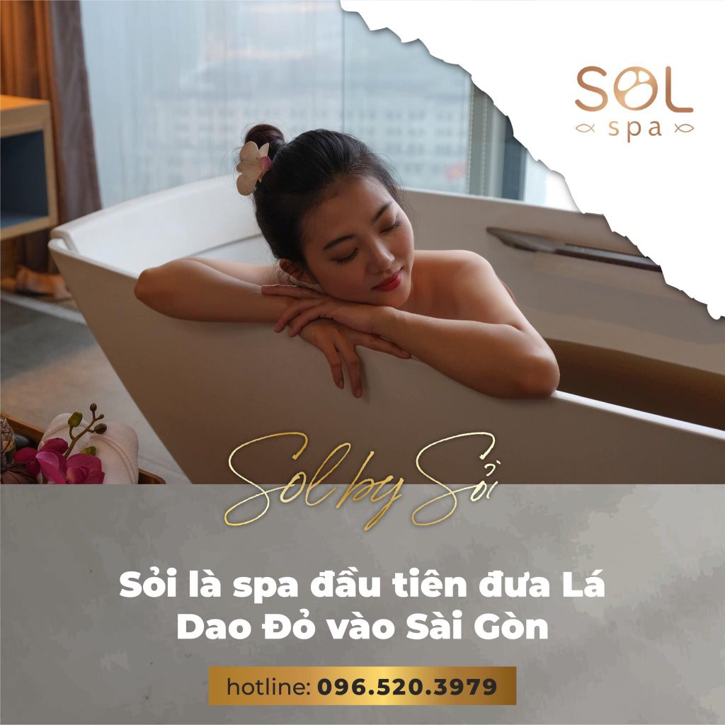 Tắm lá dao ở Sỏi Spa
